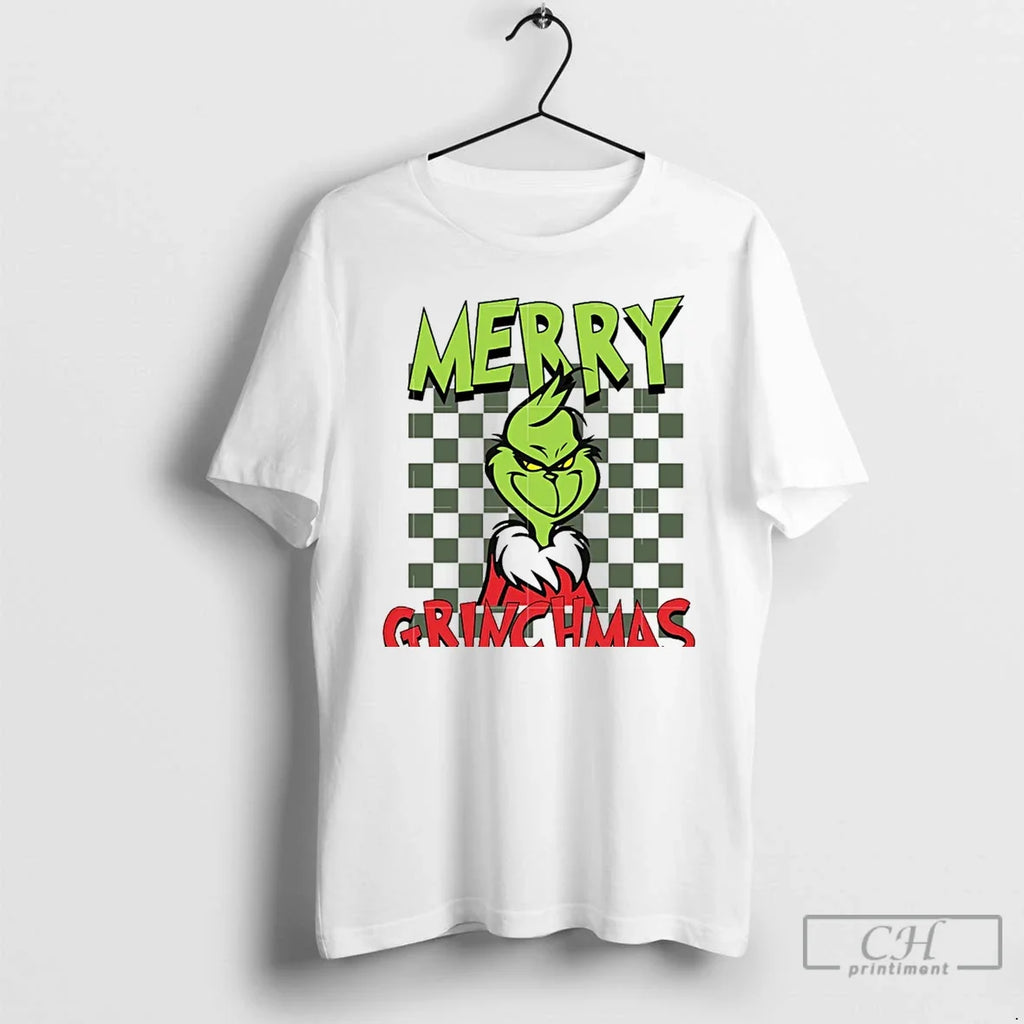 Classic Grinch Merry Grinchmas Christmas White - Adult & Kids T-Shirts, Sweatshirts & Hoodies apparel design preview 1