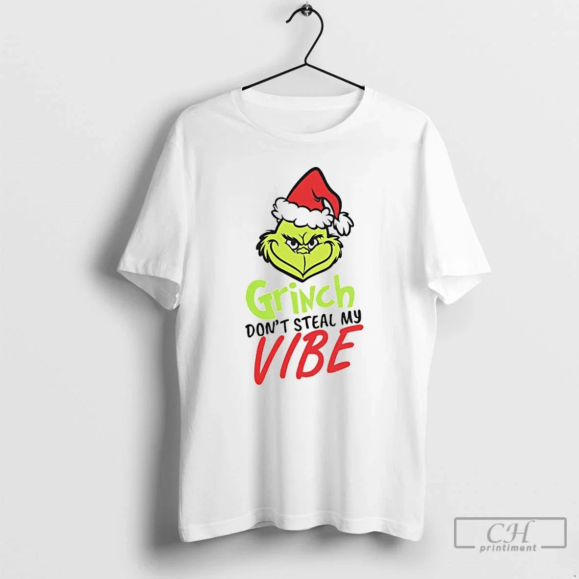 Classic Grinch Dont Steal My Vibe Christmas White - Adult & Kids T-Shirts, Sweatshirts & Hoodies apparel design preview 1