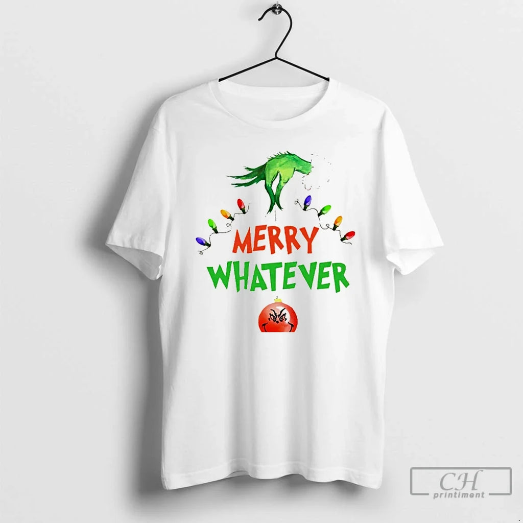 Classic Grinch Green Monster Merry What Christmas - Adult & Kids T-Shirts, Sweatshirts & Hoodies apparel design preview 1