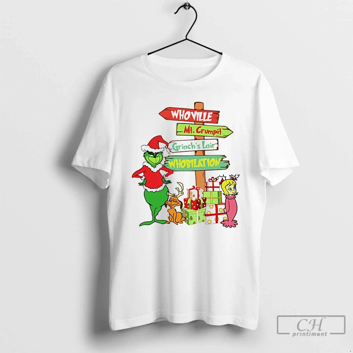 Classic Grinch Whoville Mt Crumpit Grinchs Lair - Adult & Kids T-Shirts, Sweatshirts & Hoodies apparel design preview 1