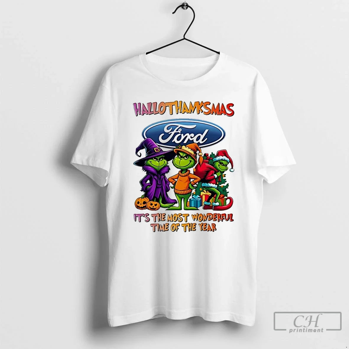 Classic Grinch X Ford Motor Logo Its The Most - Adult & Kids T-Shirts, Sweatshirts & Hoodies apparel design preview 1