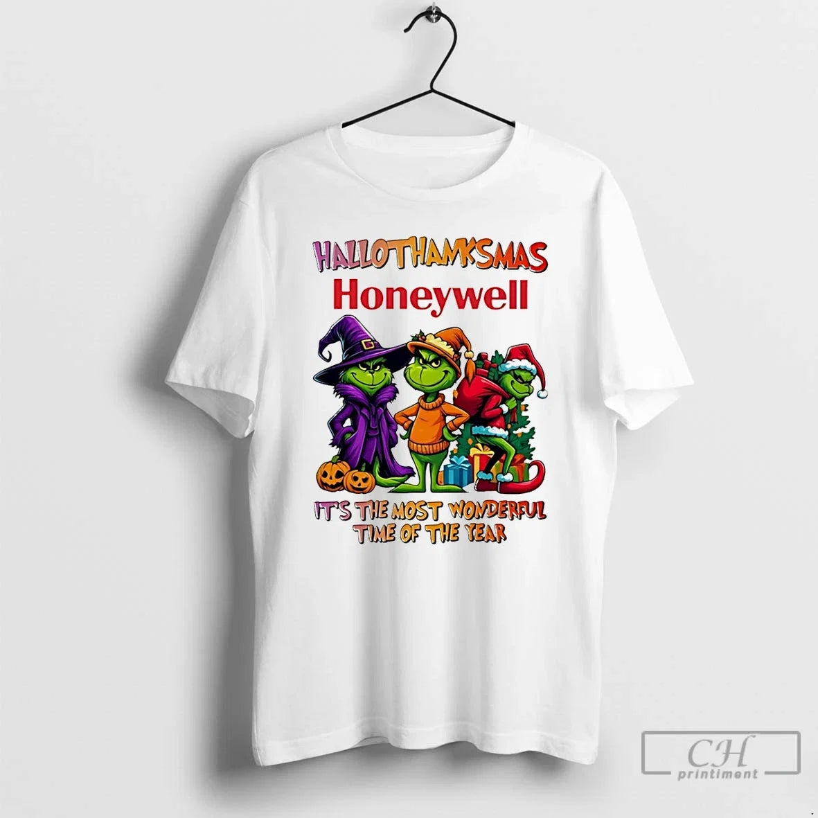 Classic Grinch X Honeywell Its The Most Wonderful - Adult & Kids T-Shirts, Sweatshirts & Hoodies apparel design preview 1