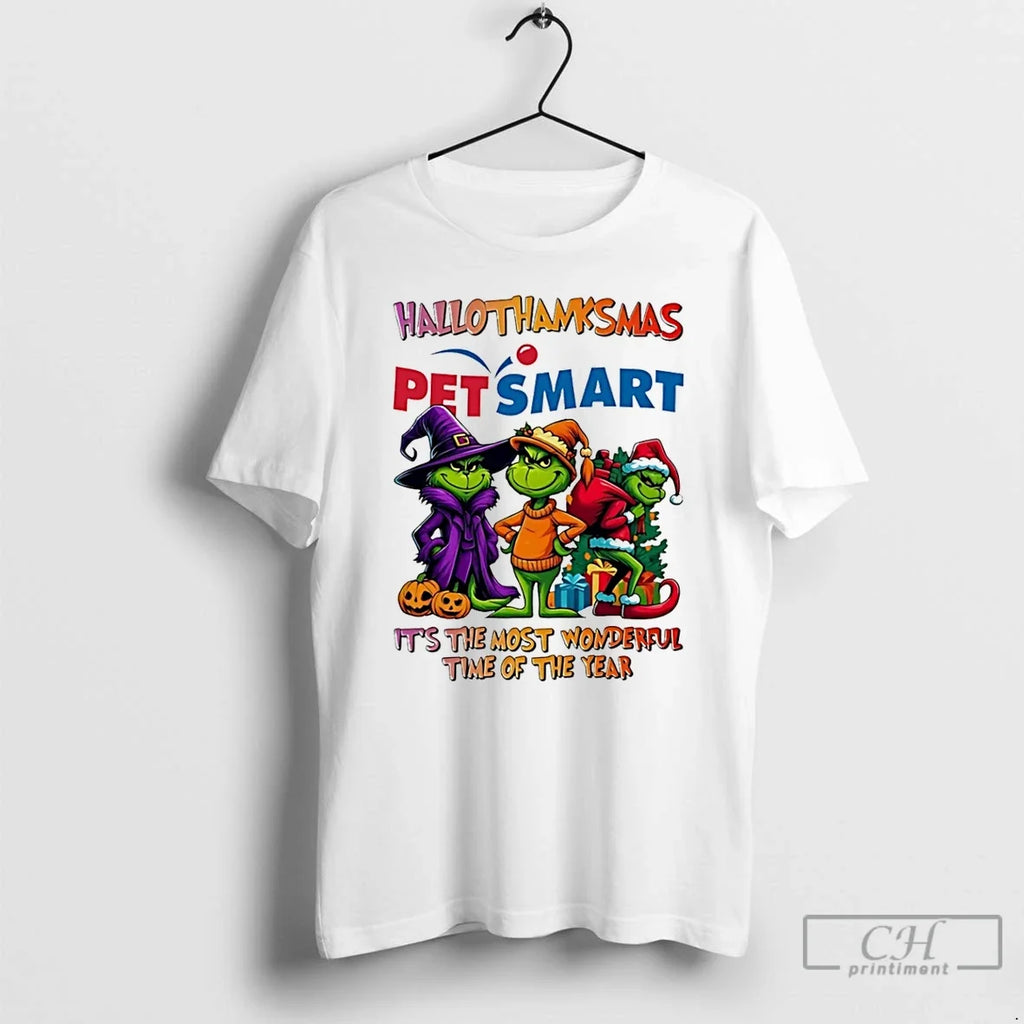 Classic Grinch X Petsmart Its The Most Wonderful Time - Adult & Kids T-Shirts, Sweatshirts & Hoodies apparel design preview 1