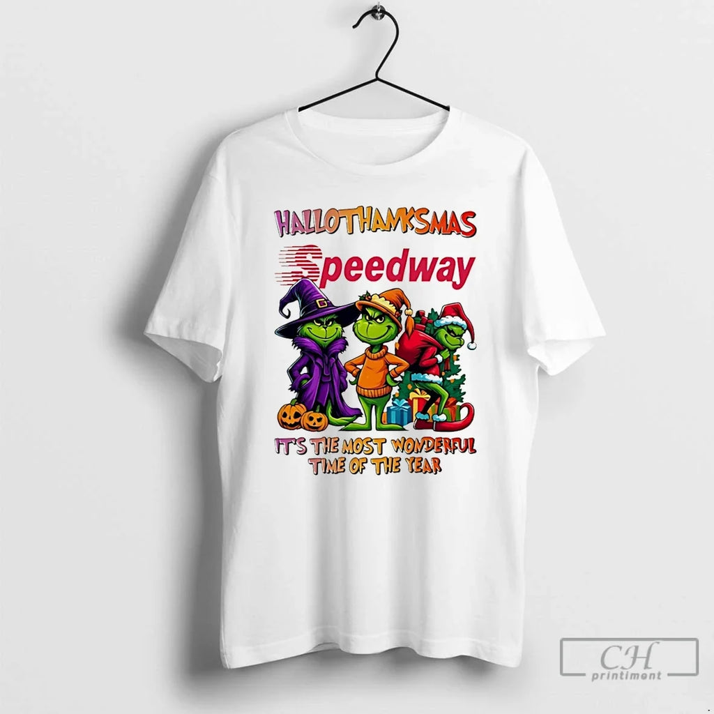 Classic Grinch X Speedway Its The Most Wonderful Time - Adult & Kids T-Shirts, Sweatshirts & Hoodies apparel design preview 1