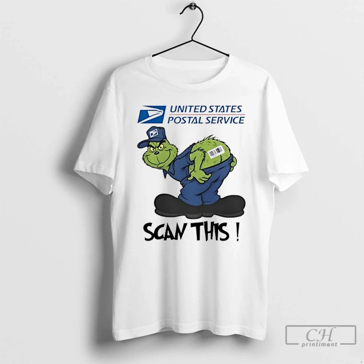 Classic Grinch X Usps Scan This - Adult & Kids T-Shirts, Sweatshirts & Hoodies apparel design preview 1