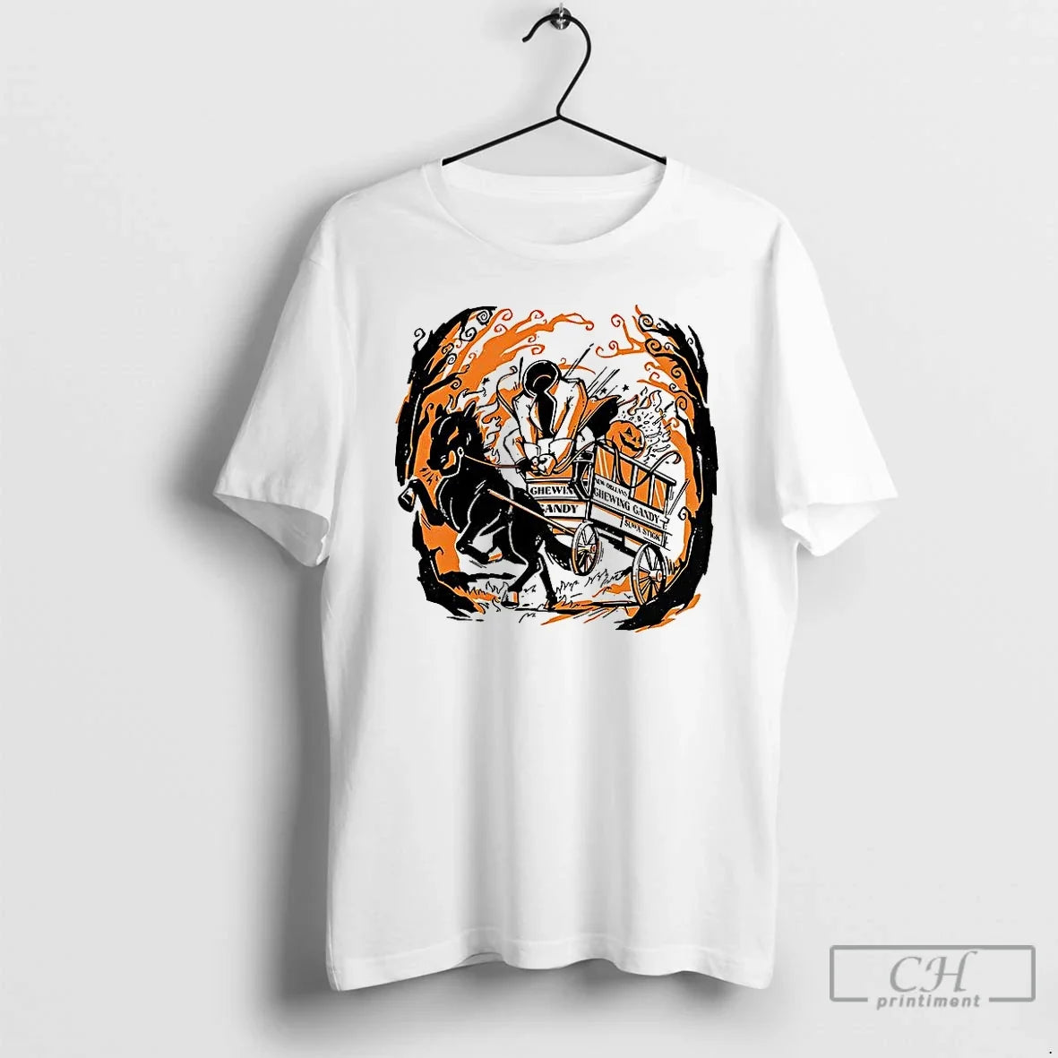Classic Headless Candyman Horseman Jack O Lantern New - Adult & Kids T-Shirts, Sweatshirts & Hoodies apparel design preview 1