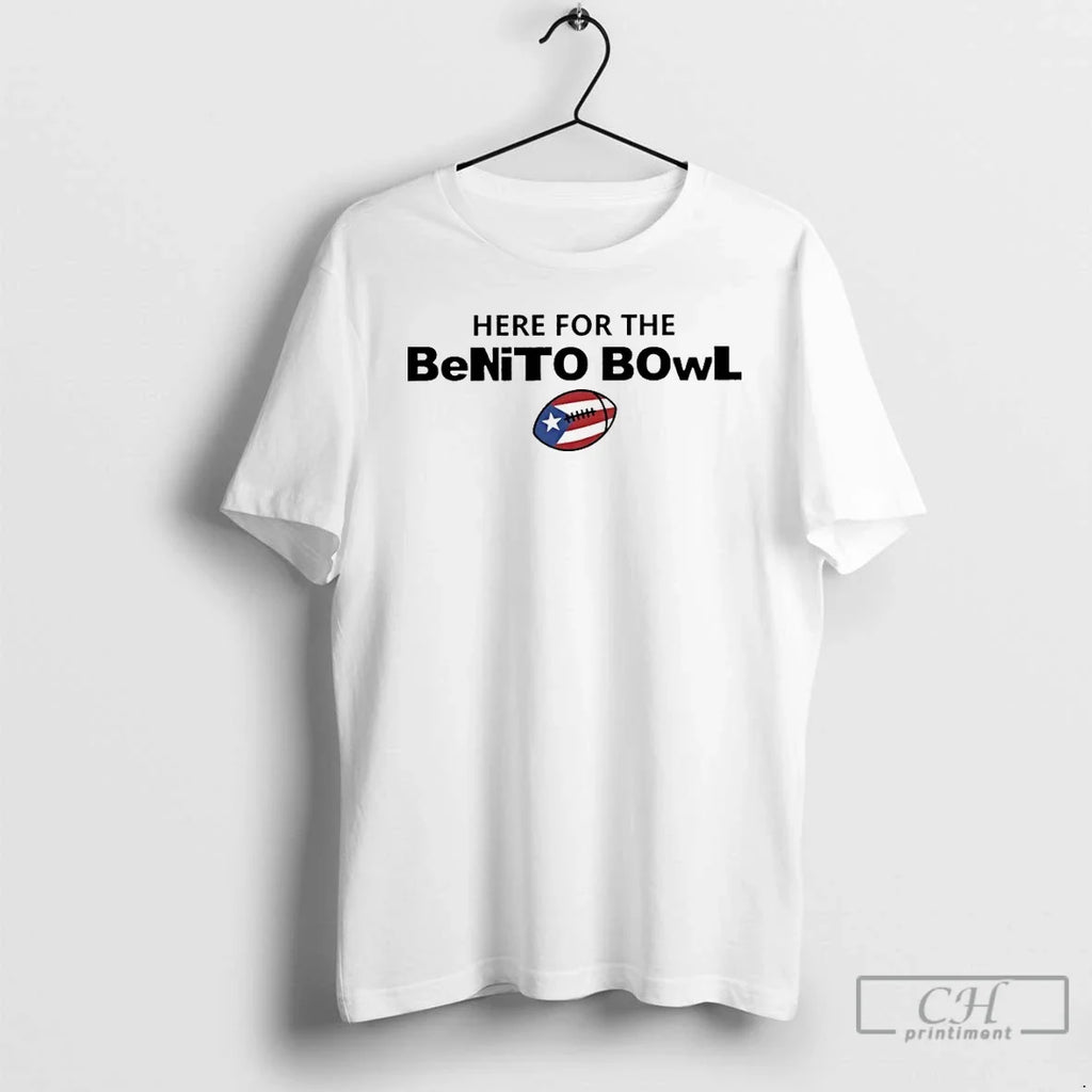 Classic Here For The Benito Bowl Bad Bunny - Adult & Kids T-Shirts, Sweatshirts & Hoodies apparel design preview 1