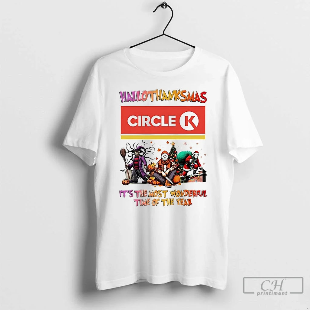 Classic Horror Movies Circle K Hallothanksmas Its The - Adult & Kids T-Shirts, Sweatshirts & Hoodies apparel design preview 1