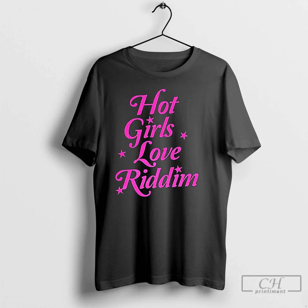 Classic Hot Girls Love Riddim Star - Adult & Kids T-Shirts, Sweatshirts & Hoodies apparel design preview 1