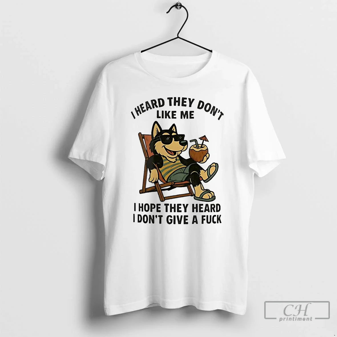 Classic Husky I Heard They Dont Like Me Hope Give - Adult & Kids T-Shirts, Sweatshirts & Hoodies apparel design preview 1