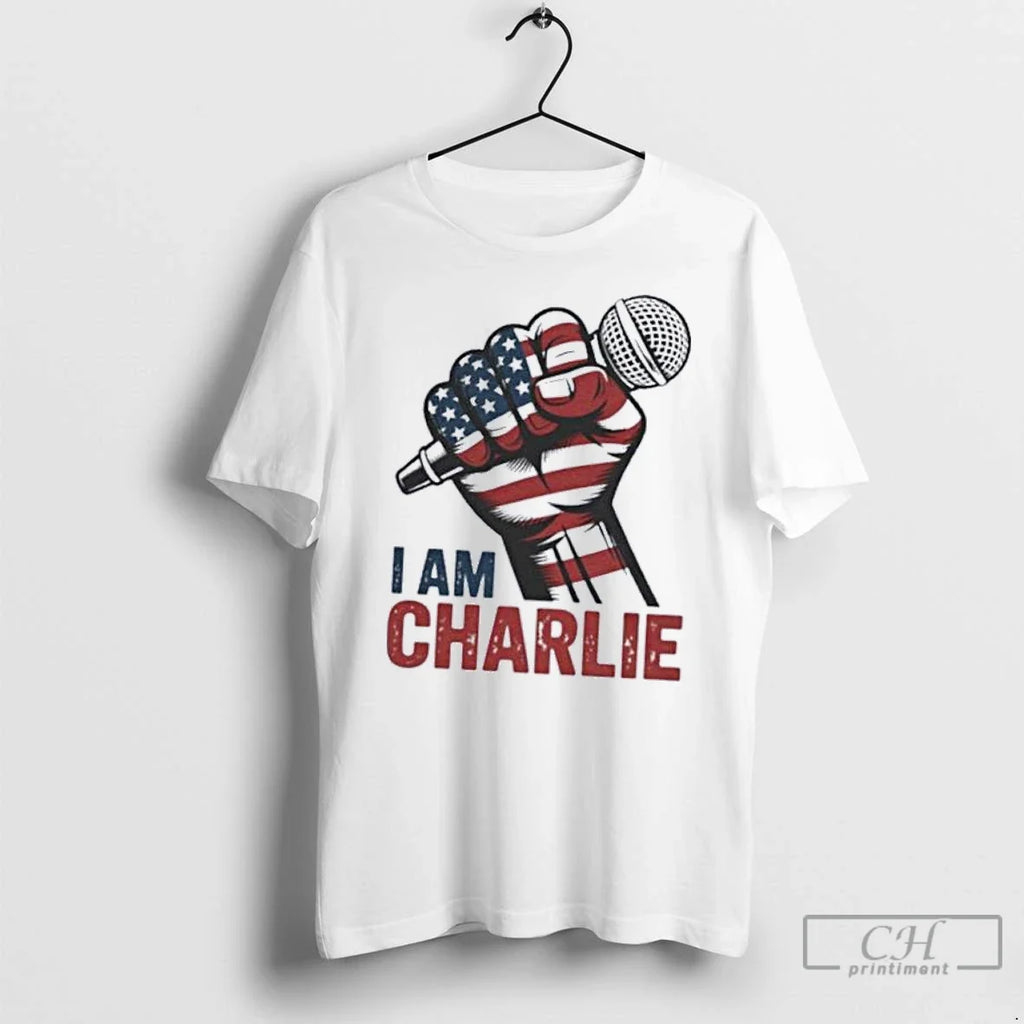 Classic I Am Charlie Kirk Statement - Adult & Kids T-Shirts, Sweatshirts & Hoodies apparel design preview 1