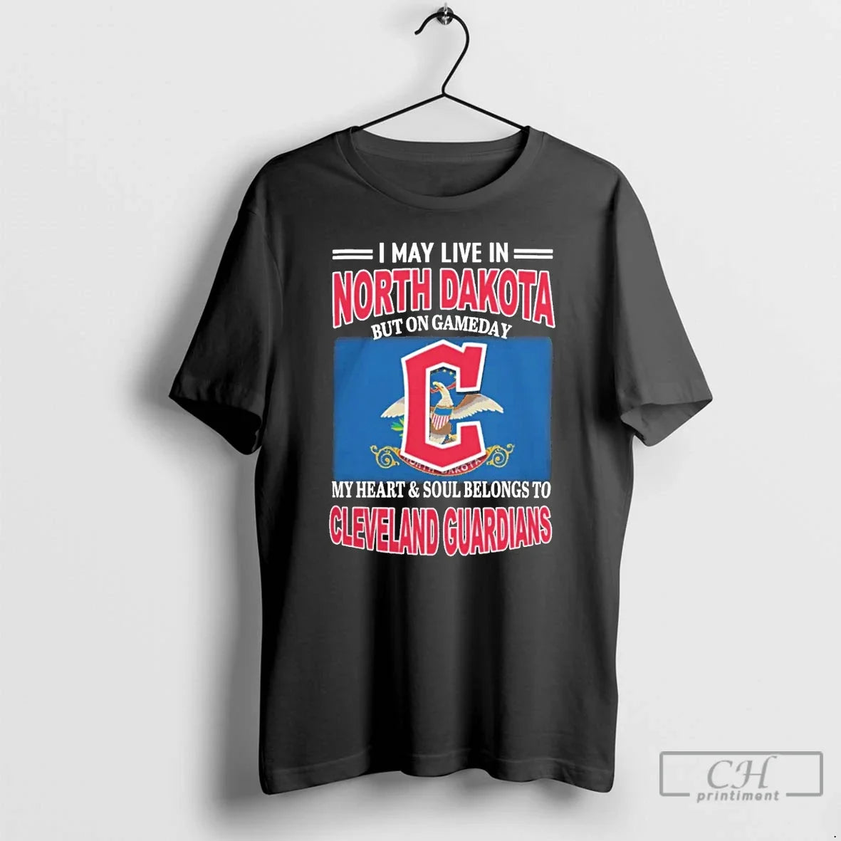 Classic I May Live In North Dakota But On Gameday My - Adult & Kids T-Shirts, Sweatshirts & Hoodies apparel design preview 1