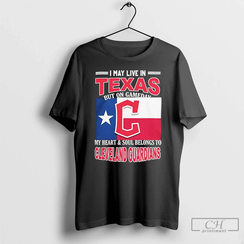 Classic I May Live In Texas But On Gameday My Heart - Adult & Kids T-Shirts, Sweatshirts & Hoodies apparel design preview 1