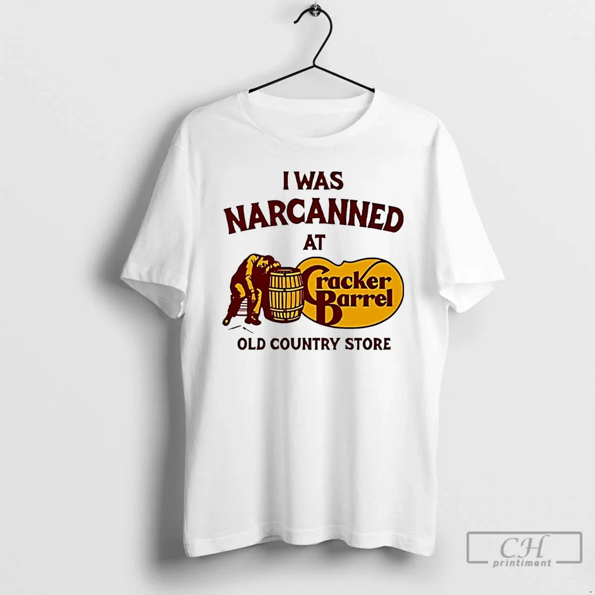 Classic I Was Narcanned At Cracker Barrel Old Country - Adult & Kids T-Shirts, Sweatshirts & Hoodies apparel design preview 1
