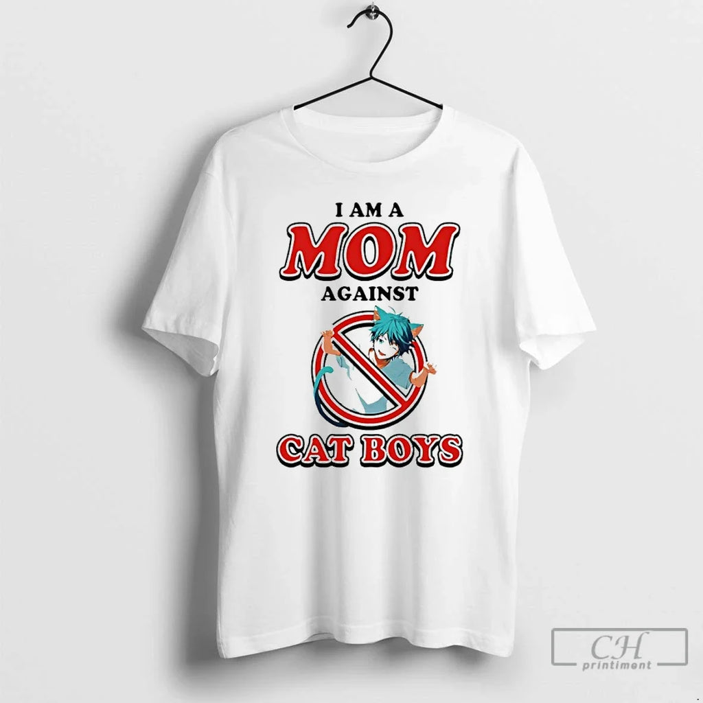 Classic I Am A Mom Against Cat Boys - Adult & Kids T-Shirts, Sweatshirts & Hoodies apparel design preview 1