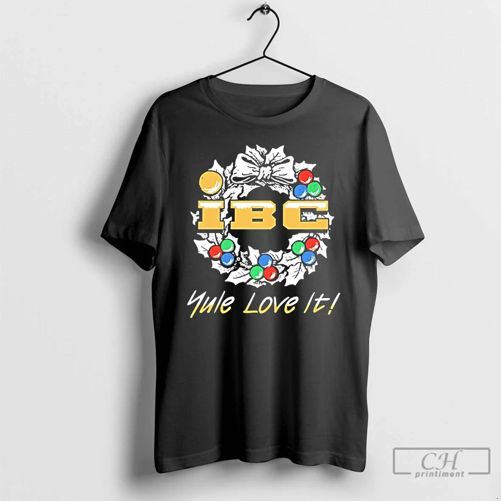Classic Ibc Yule Love It Christmas Wreath - Adult & Kids T-Shirts, Sweatshirts & Hoodies apparel design preview 1