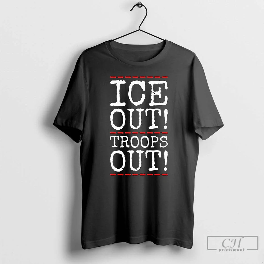 Classic Ice Out Troops Abolish Anti Trump Long Sleve - Adult & Kids T-Shirts, Sweatshirts & Hoodies apparel design preview 1