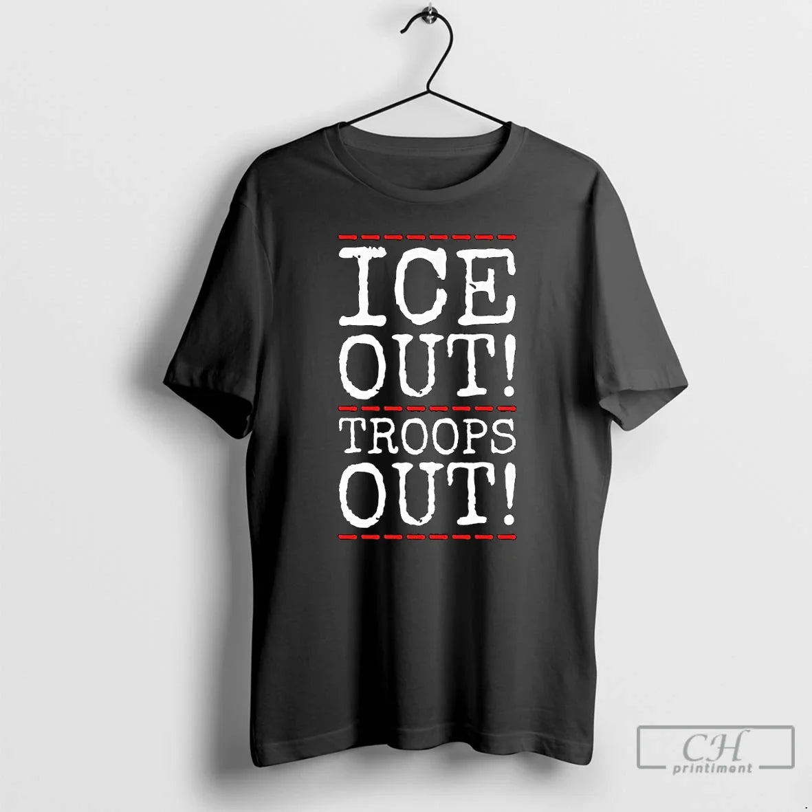Classic Ice Out Troops Abolish Anti Trump Long Sleve - Adult & Kids T-Shirts, Sweatshirts & Hoodies apparel design preview 1