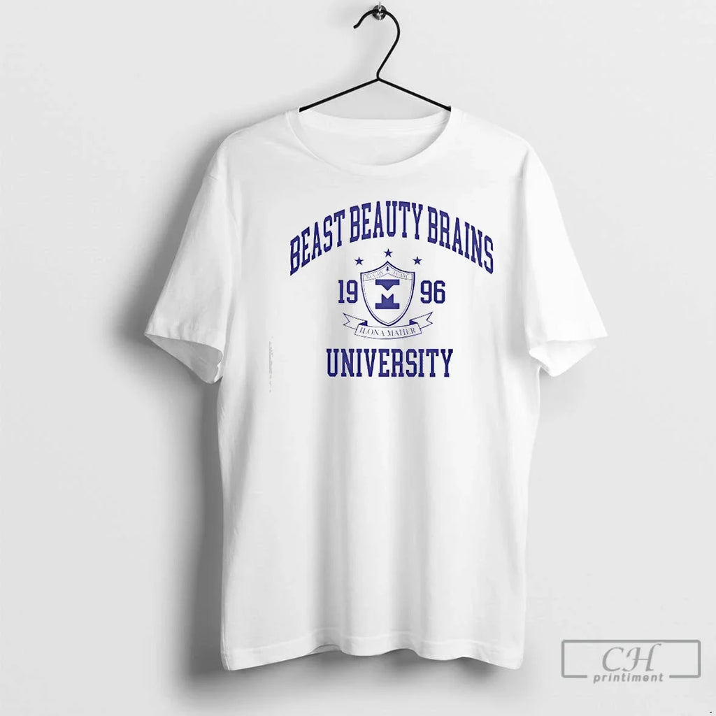 Classic Ilona Maher Beast Beauty Brains University - Adult & Kids T-Shirts, Sweatshirts & Hoodies apparel design preview 1