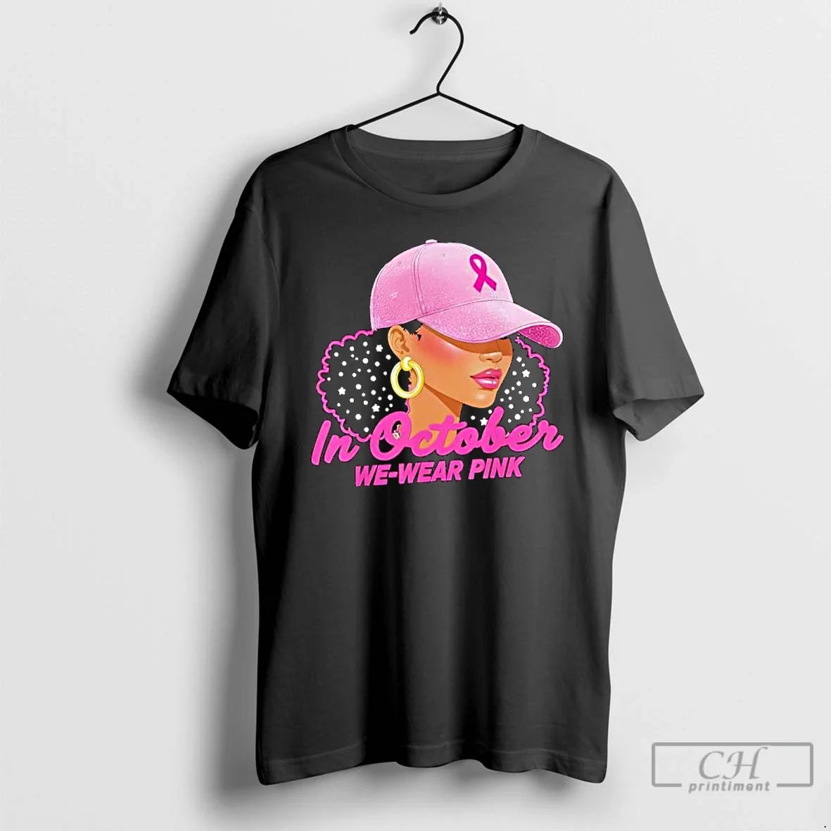 Classic In October We Wear Pink Black Women Breast - Adult & Kids T-Shirts, Sweatshirts & Hoodies apparel design preview 1