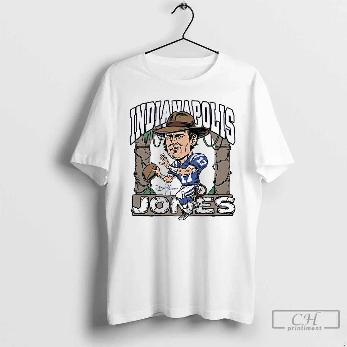 Classic Indianapolis Colts Daniel Jones Signature - Adult & Kids T-Shirts, Sweatshirts & Hoodies apparel design preview 1
