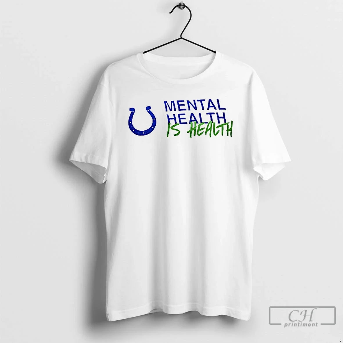 Classic Indianapolis Colts Mental Health Is - Adult & Kids T-Shirts, Sweatshirts & Hoodies apparel design preview 1