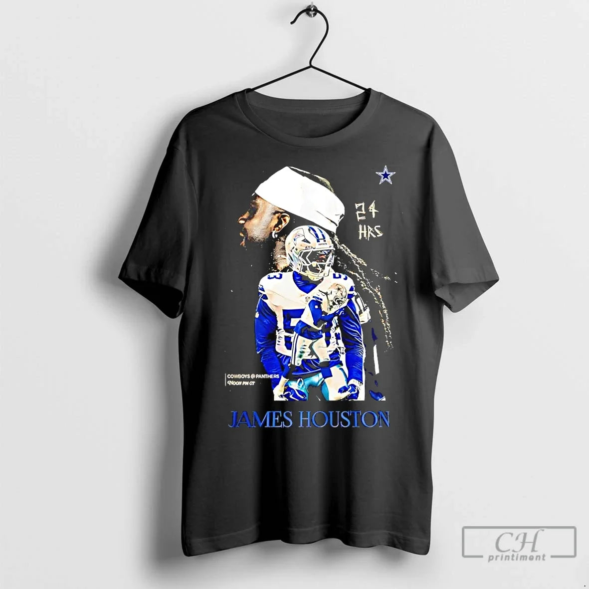 Classic James Houston Iv Dallas Cowboys 25 Hrs - Adult & Kids T-Shirts, Sweatshirts & Hoodies apparel design preview 1
