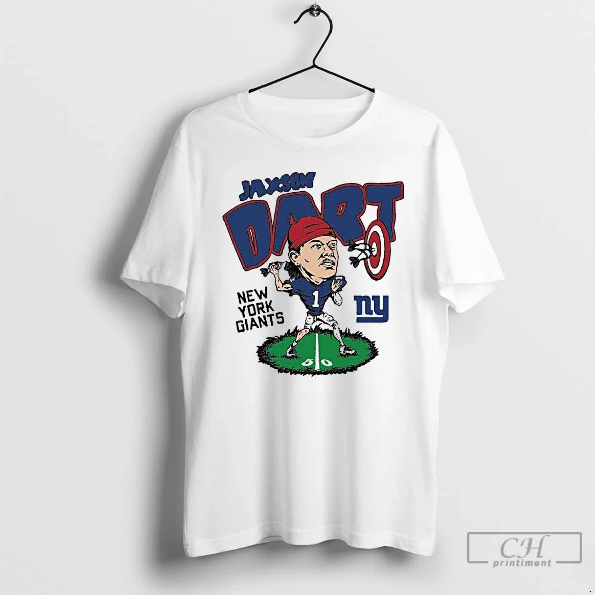 Classic Jaxson Dart New York Giants Caricature - Adult & Kids T-Shirts, Sweatshirts & Hoodies apparel design preview 1