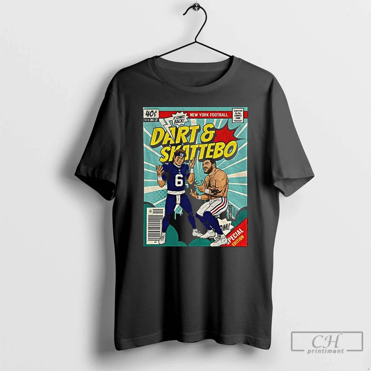 Classic Jaxson Dart And Cam Skattebo New York Giants - Adult & Kids T-Shirts, Sweatshirts & Hoodies apparel design preview 1