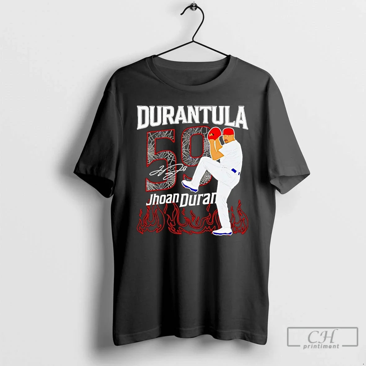 Classic Jhoan Duran Philadelphia Phillies Durantula - Adult & Kids T-Shirts, Sweatshirts & Hoodies apparel design preview 1