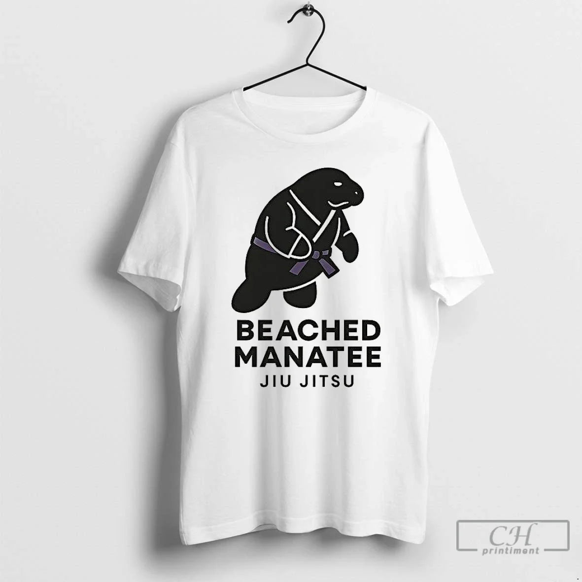 Classic Jiu Jitsu Beached Manatee - Adult & Kids T-Shirts, Sweatshirts & Hoodies apparel design preview 1