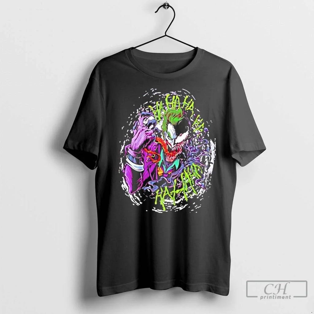 Classic Joker Symbiote Villain Fusion Parody - Adult & Kids T-Shirts, Sweatshirts & Hoodies apparel design preview 1