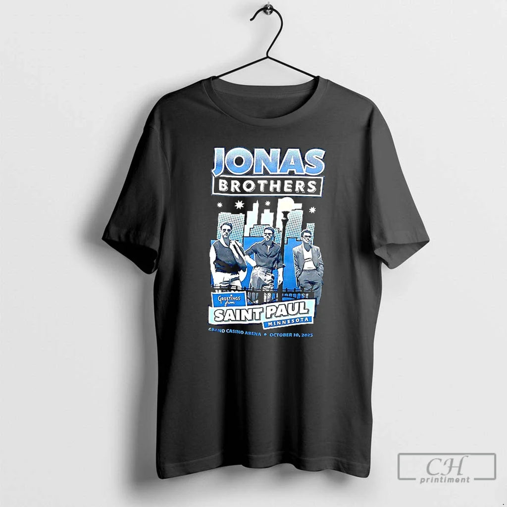 Classic Jonas Brothers Greetings From Saint Paul - Adult & Kids T-Shirts, Sweatshirts & Hoodies apparel design preview 1