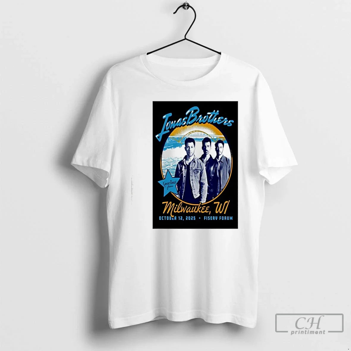 Classic Jonas Brothers Oct 12 2025 Fiserv Forum - Adult & Kids T-Shirts, Sweatshirts & Hoodies apparel design preview 1