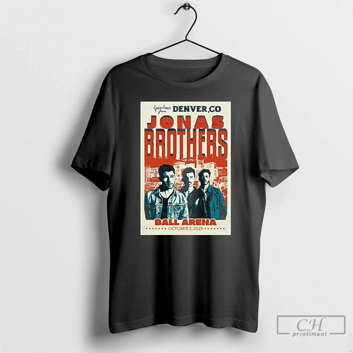 Classic Jonas Brothers October 2 2025 Ball Arena In - Adult & Kids T-Shirts, Sweatshirts & Hoodies apparel design preview 1