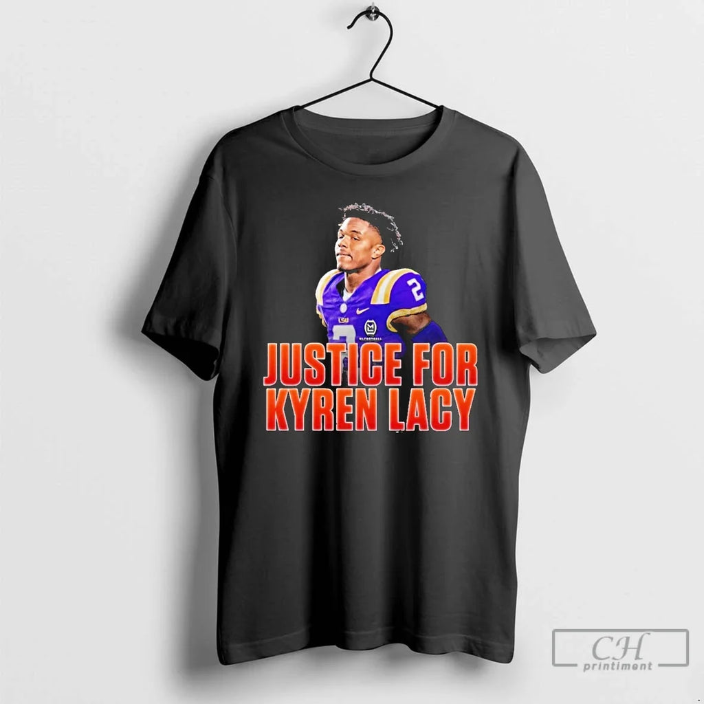 Classic Justice For Kyren Lacy - Adult & Kids T-Shirts, Sweatshirts & Hoodies apparel design preview 1