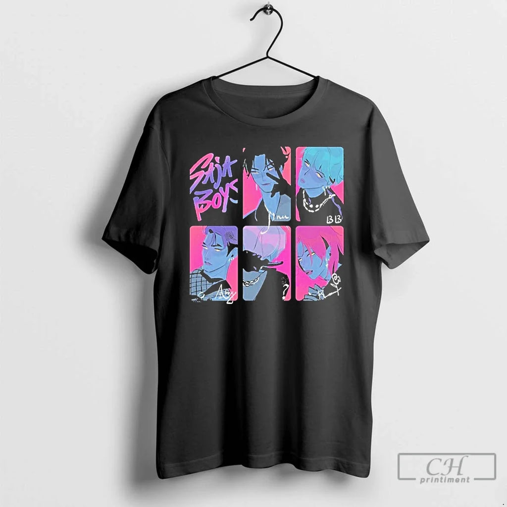 Classic Kpop Demon Hunters Saja Boys Photocards - Adult & Kids T-Shirts, Sweatshirts & Hoodies apparel design preview 1