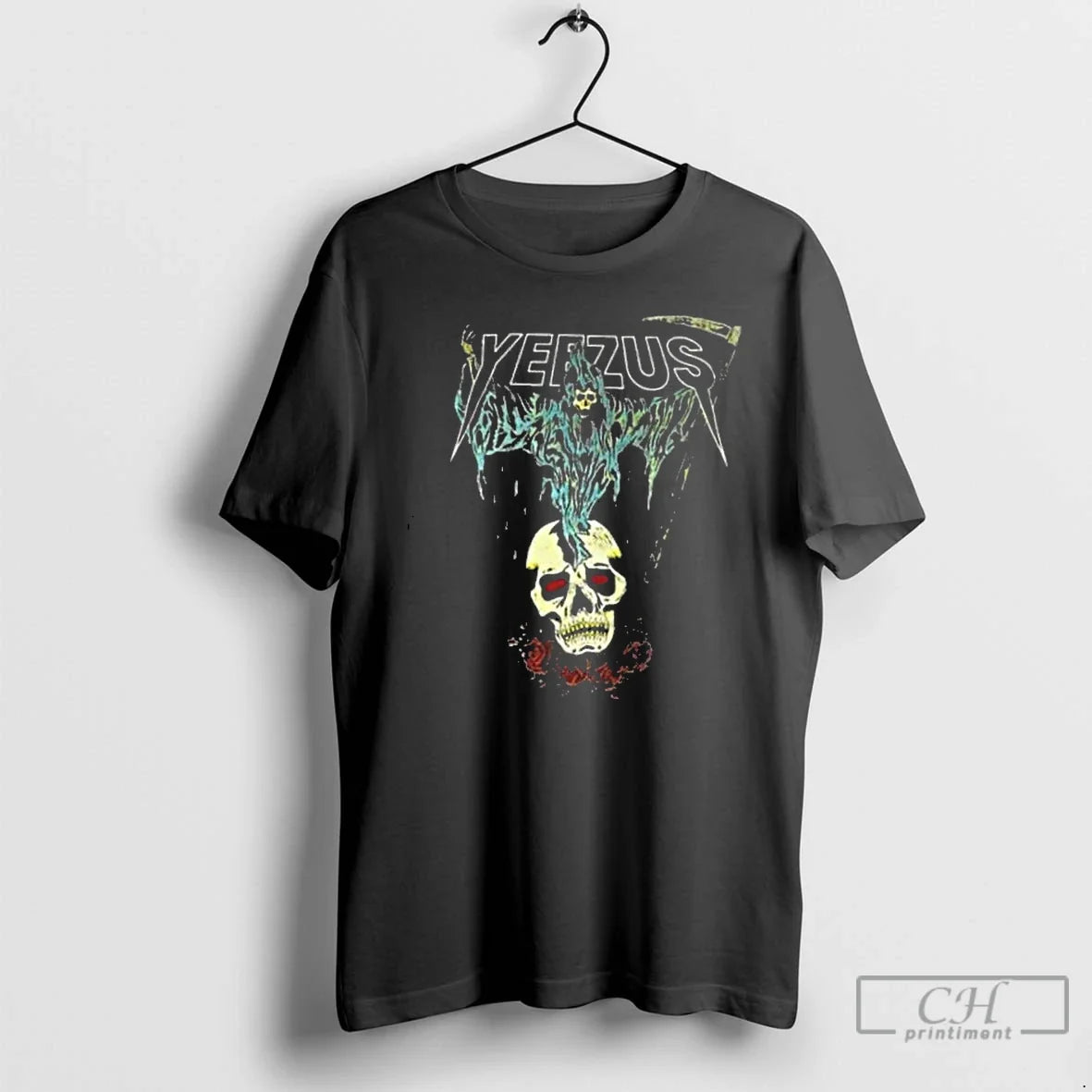 Classic Kanye West Ye Yeezus Grim Reaper Skull And - Adult & Kids T-Shirts, Sweatshirts & Hoodies apparel design preview 1