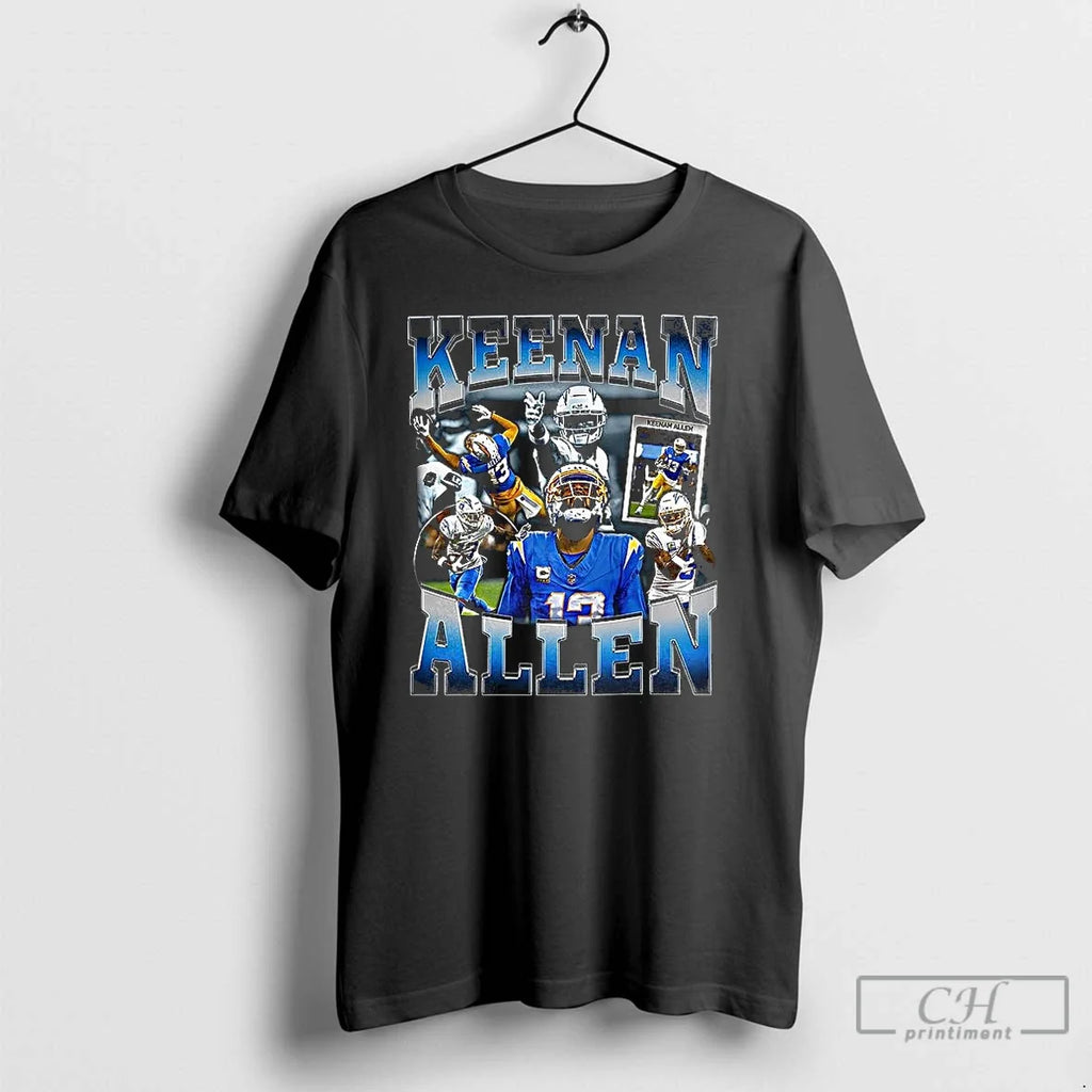 Classic Keenan Allen Los Angeles Chargers Football - Adult & Kids T-Shirts, Sweatshirts & Hoodies apparel design preview 1