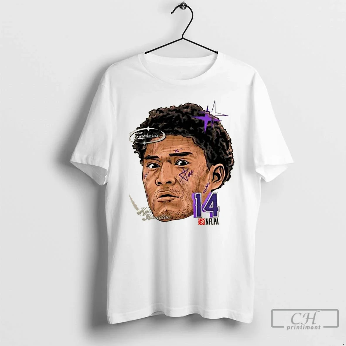 Classic Kyle Hamilton Baltimore Ravens Fat Head - Adult & Kids T-Shirts, Sweatshirts & Hoodies apparel design preview 1