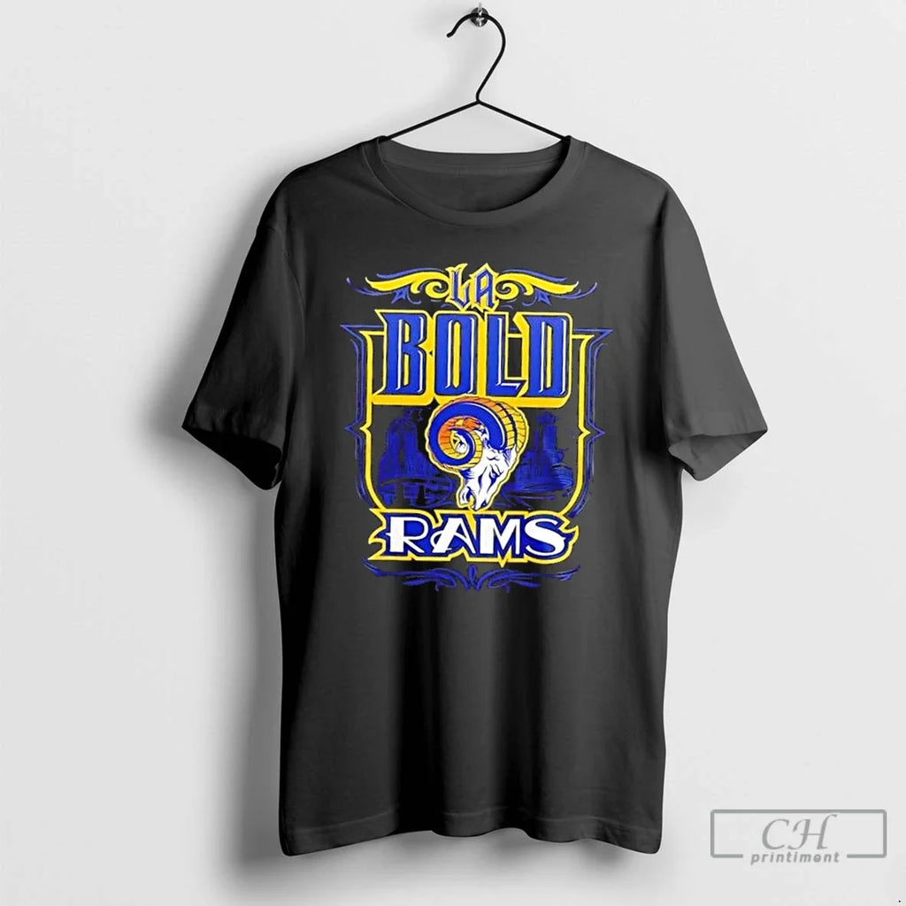 Classic La Bold Rams Mister Cartoon 2 Sided - Adult & Kids T-Shirts, Sweatshirts & Hoodies apparel design preview 1