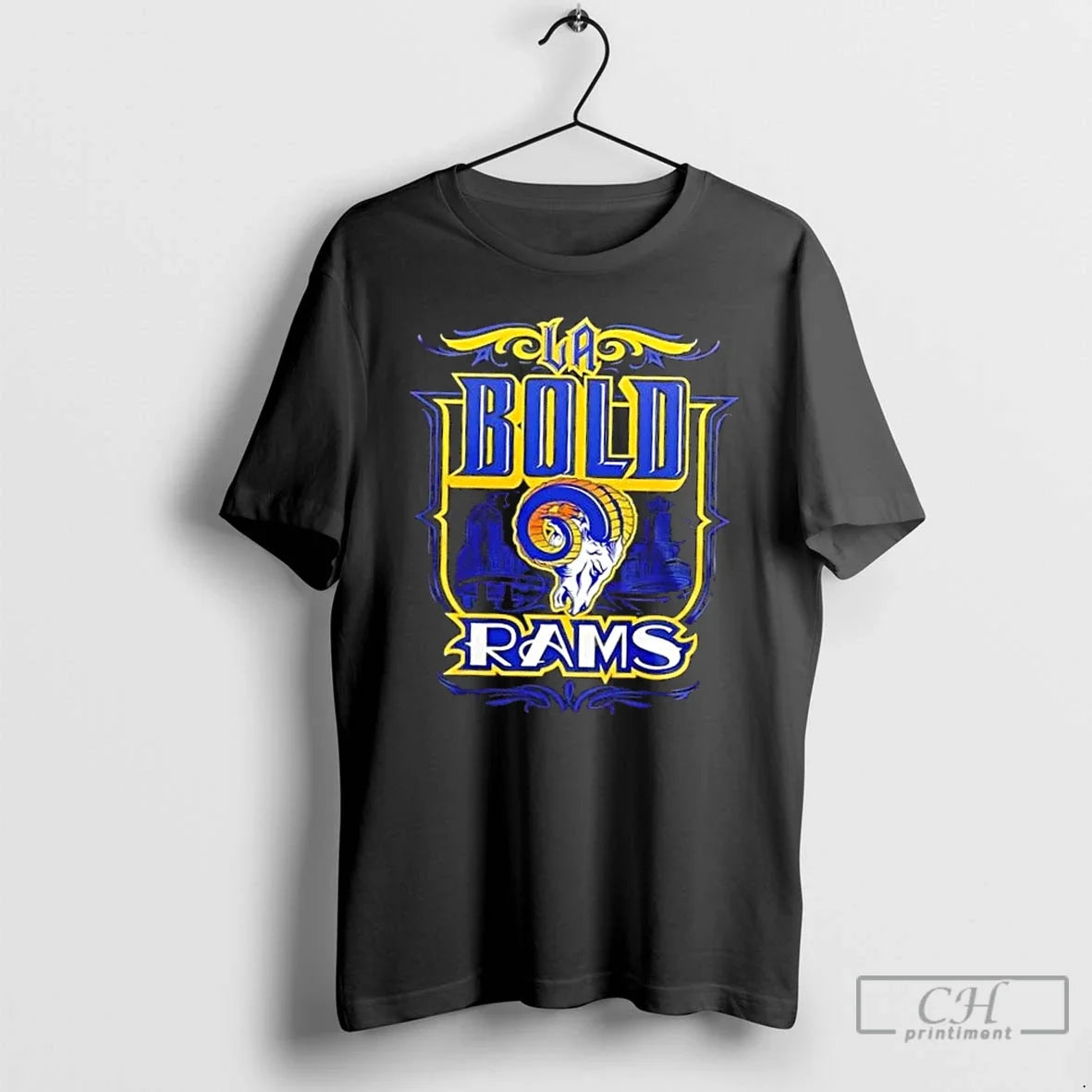 Classic La Bold Rams Mister Cartoon 2 Sided - Adult & Kids T-Shirts, Sweatshirts & Hoodies apparel design preview 1