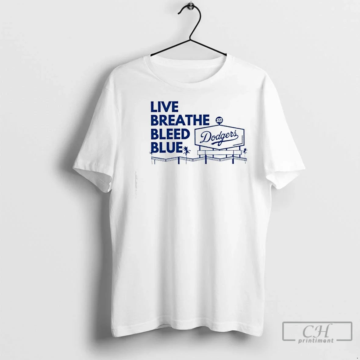 Classic La Dodgers Live Breathe Bleed Blue - Adult & Kids T-Shirts, Sweatshirts & Hoodies apparel design preview 1