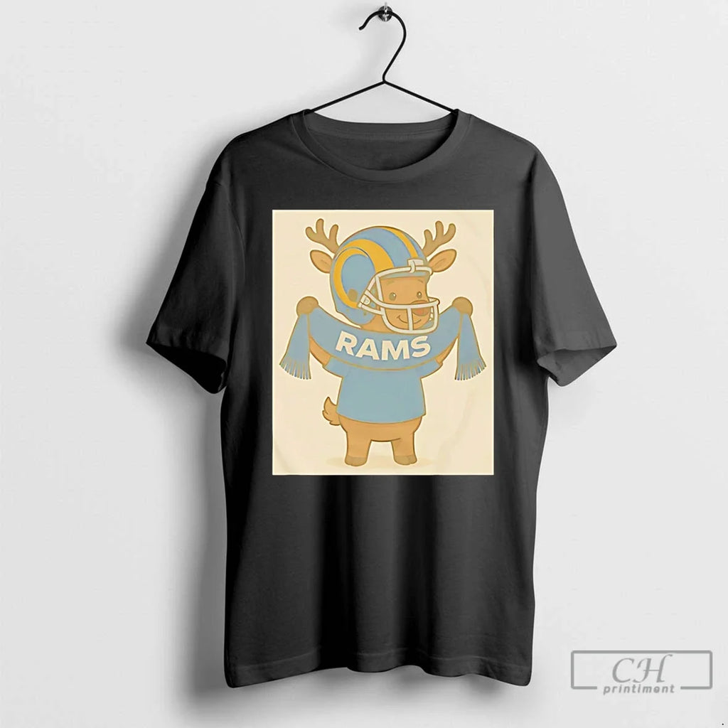 Classic La Rams Reindeer Cute Christmas 2025 - Adult & Kids T-Shirts, Sweatshirts & Hoodies apparel design preview 1