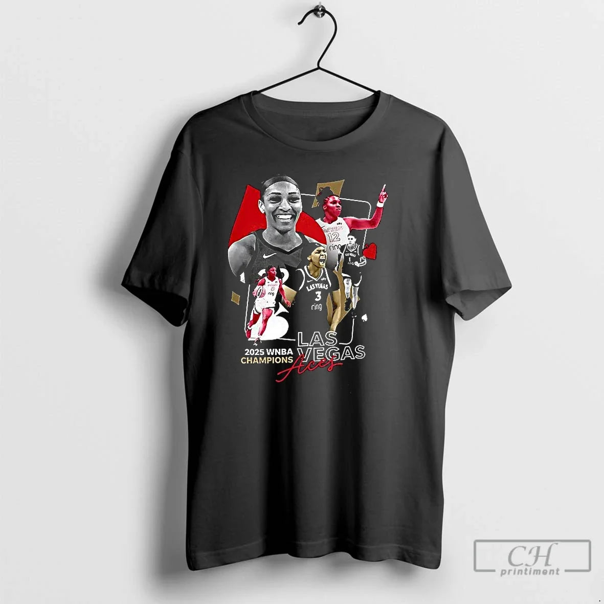 Classic Las Vegas Aces Aja Wilson 2025 Wnba Champions - Adult & Kids T-Shirts, Sweatshirts & Hoodies apparel design preview 1