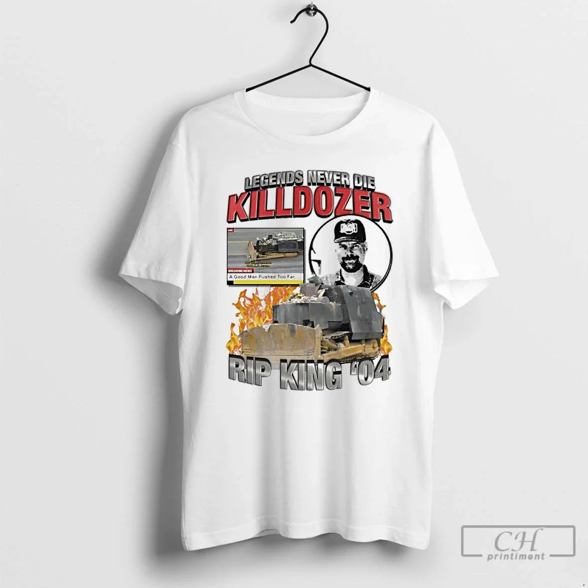 Classic Legends Never Die Killdozer Rip King 04 - Adult & Kids T-Shirts, Sweatshirts & Hoodies apparel design preview 1