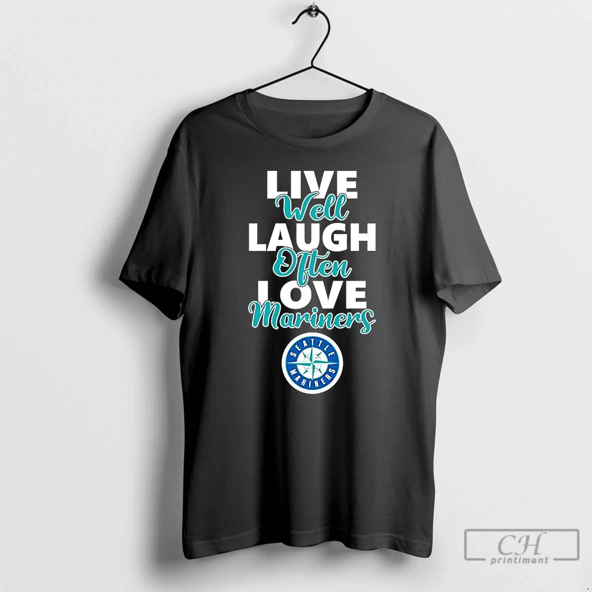 Classic Live Well Laugh Often Love Seattle Mariners - Adult & Kids T-Shirts, Sweatshirts & Hoodies apparel design preview 1