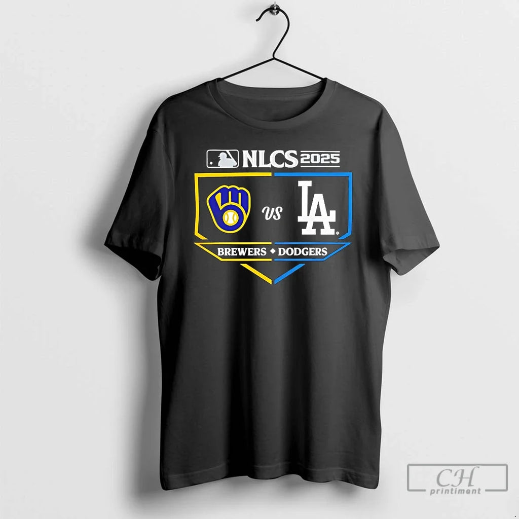 Classic Los Angeles Dodgers Vs Milwaukee Brewers 2025 - Adult & Kids T-Shirts, Sweatshirts & Hoodies apparel design preview 1
