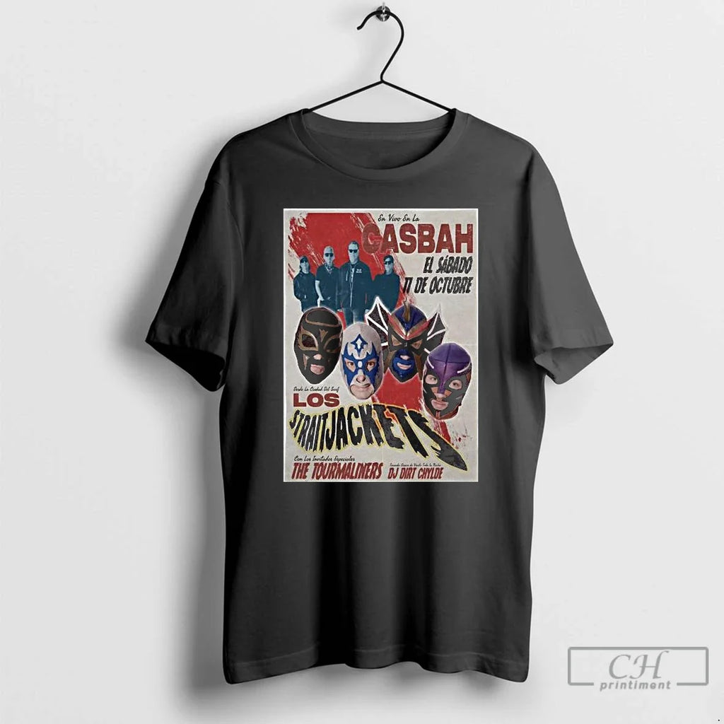 Classic Los Straitjackets With The Tourmaliners - Adult & Kids T-Shirts, Sweatshirts & Hoodies apparel design preview 1