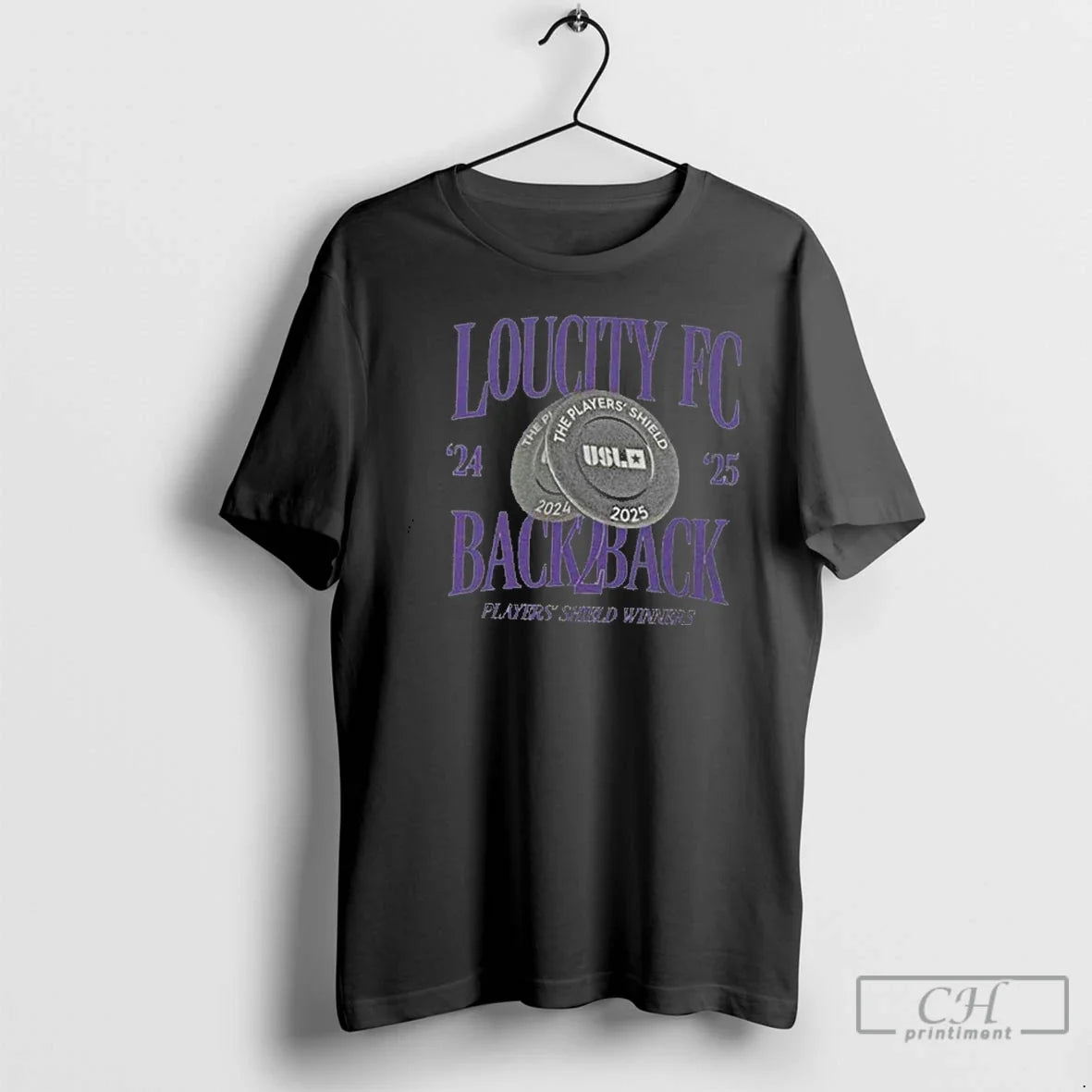 Classic Loucity Fc 2024 2025 Back 2 Players Shield - Adult & Kids T-Shirts, Sweatshirts & Hoodies apparel design preview 1